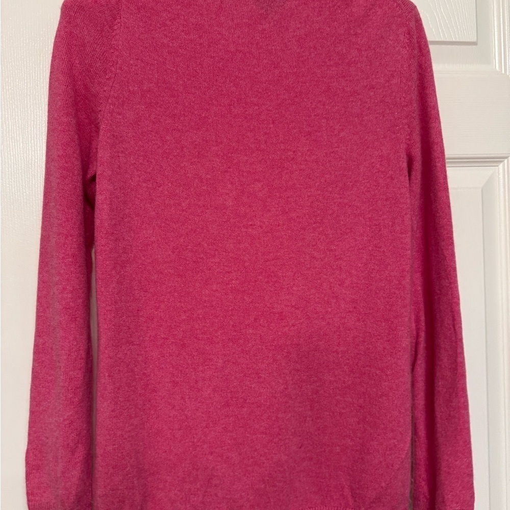 Talbots Pure Cashmere Sweater in Vibrant Pink - Picture 6 of 7